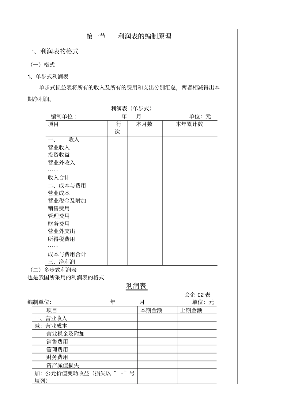 利润表的编制原理与实务_第3页