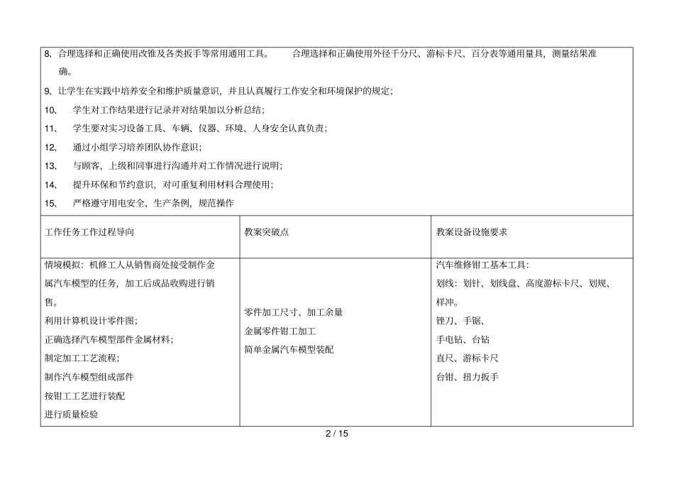 制作简单汽车模型教学设计方案_第2页