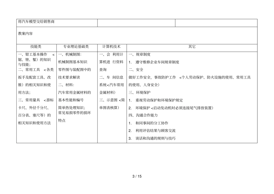 制作简单汽车模型教学设计方案_第3页