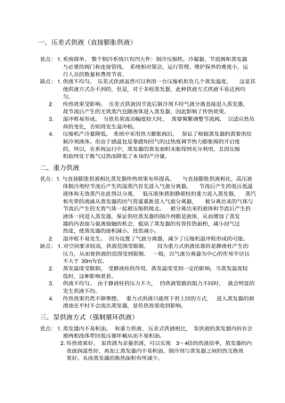 制冷系统中三种供液方式比较