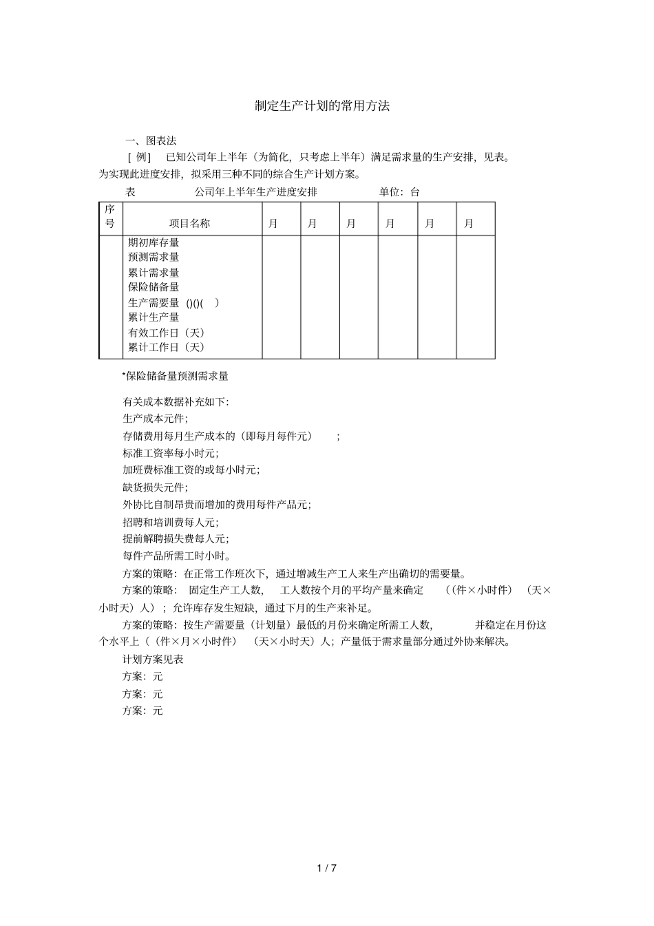 制定生产计划的常用方法_第1页
