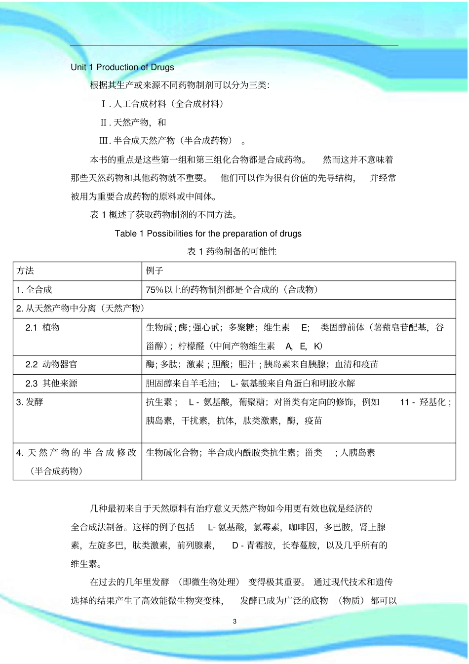 制药工程专业英语详细Unit详细翻译_第3页