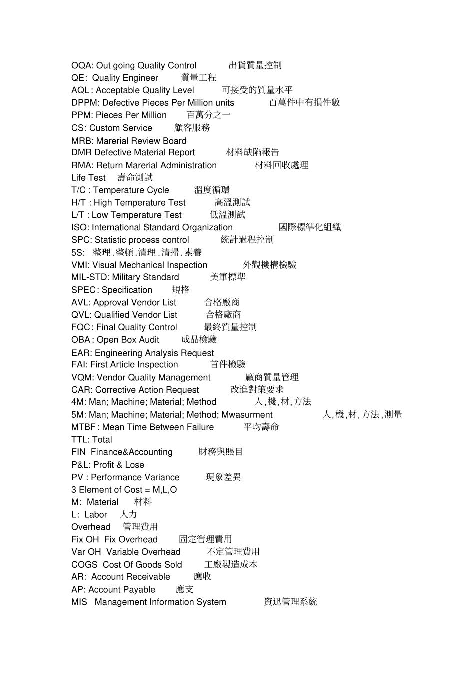 制造企业--专业术语大集合_第2页
