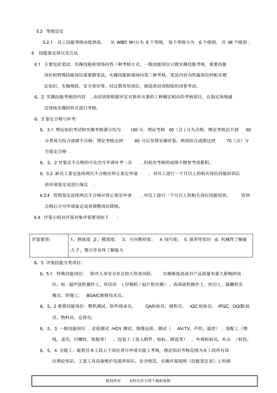 制造系员工技能等级评定方法_第3页