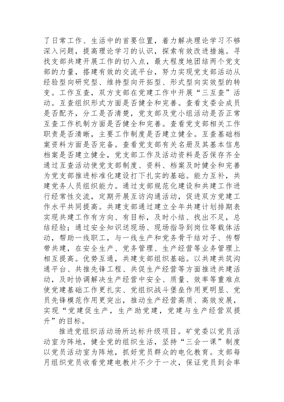 分公司在2024年集团基层党支部建设推进会上的汇报发言_第3页