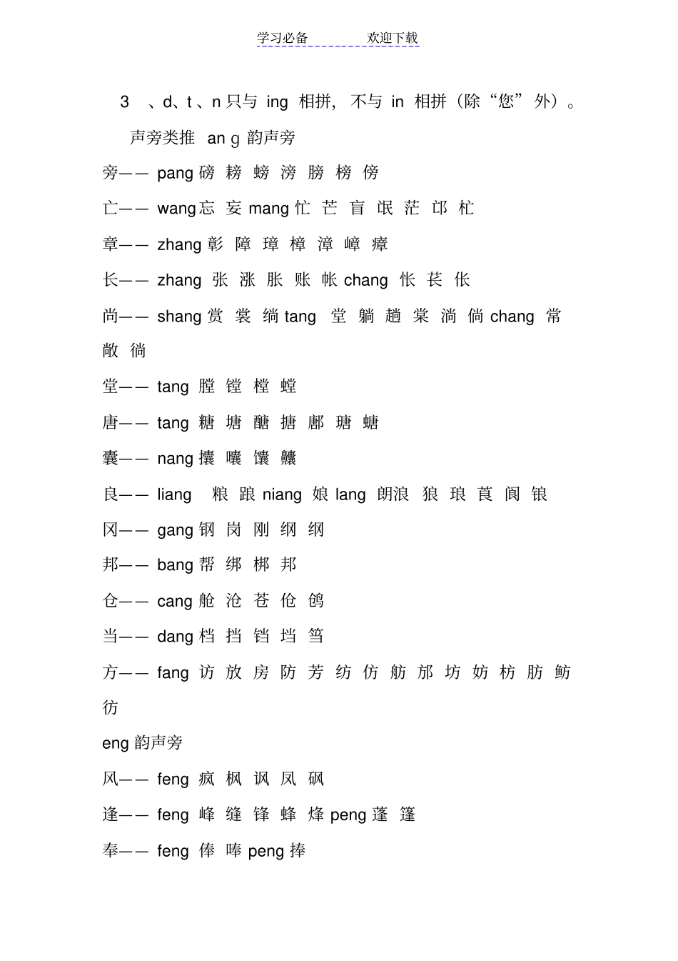 前鼻音和后鼻音的区别技巧-汉语拼音学习技巧_第3页