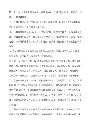 物流仓储与配送实务