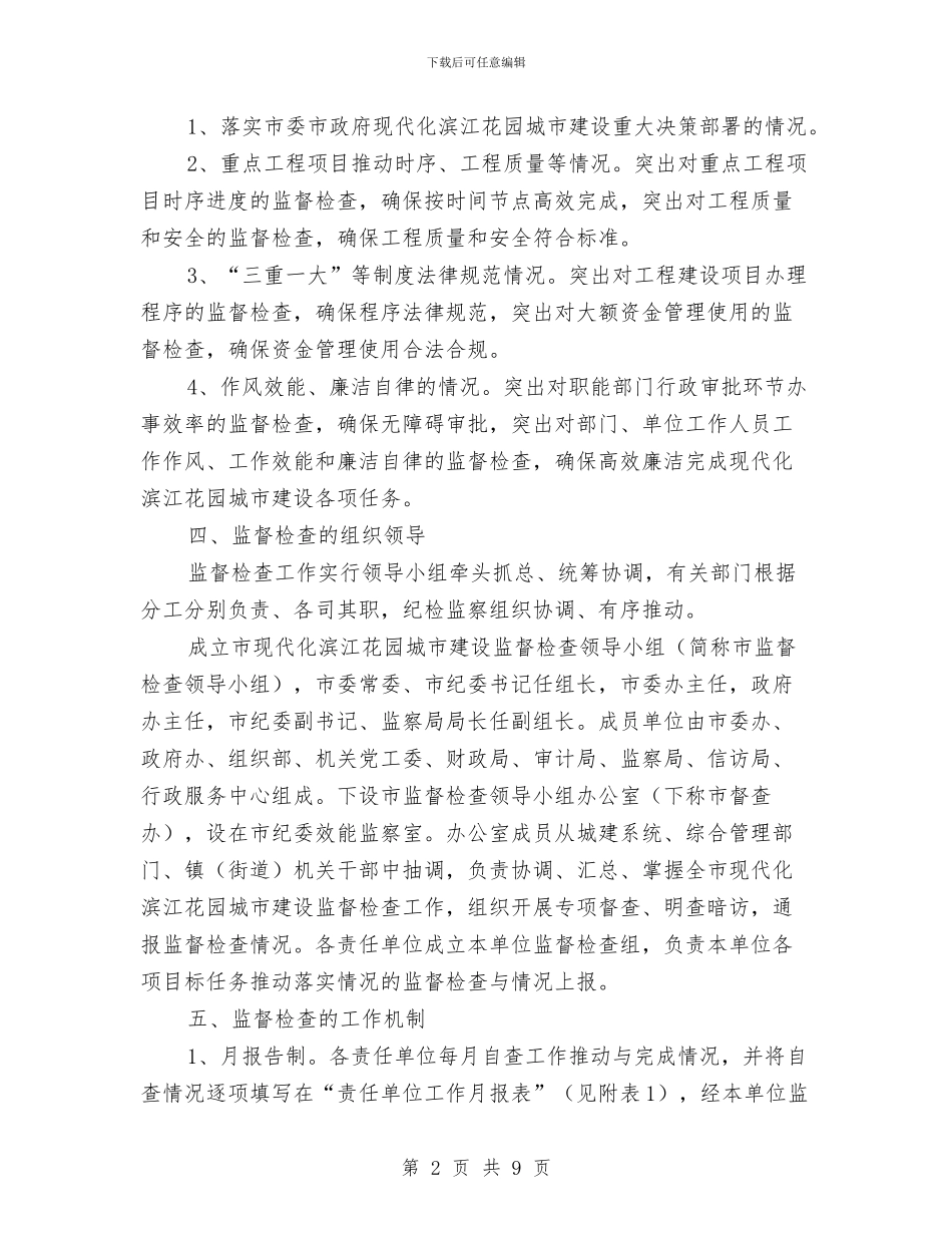 城市建设监督检查实施意见与城市建设管理监察副大队长述职述廉报告汇编_第2页