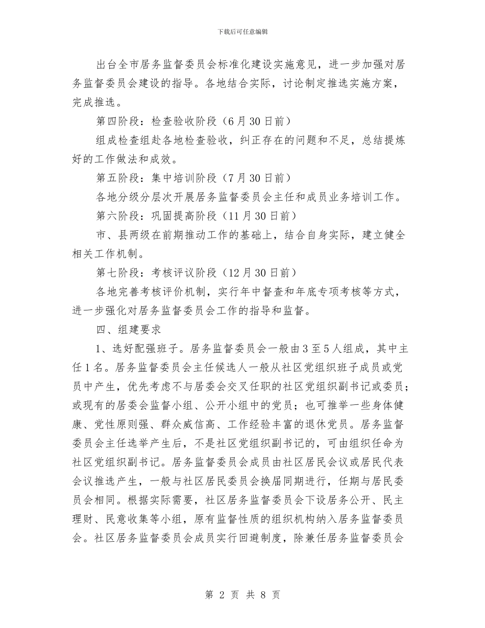 城市社区居务监督实施方案与城市管理安全生产整治工作方案汇编_第2页