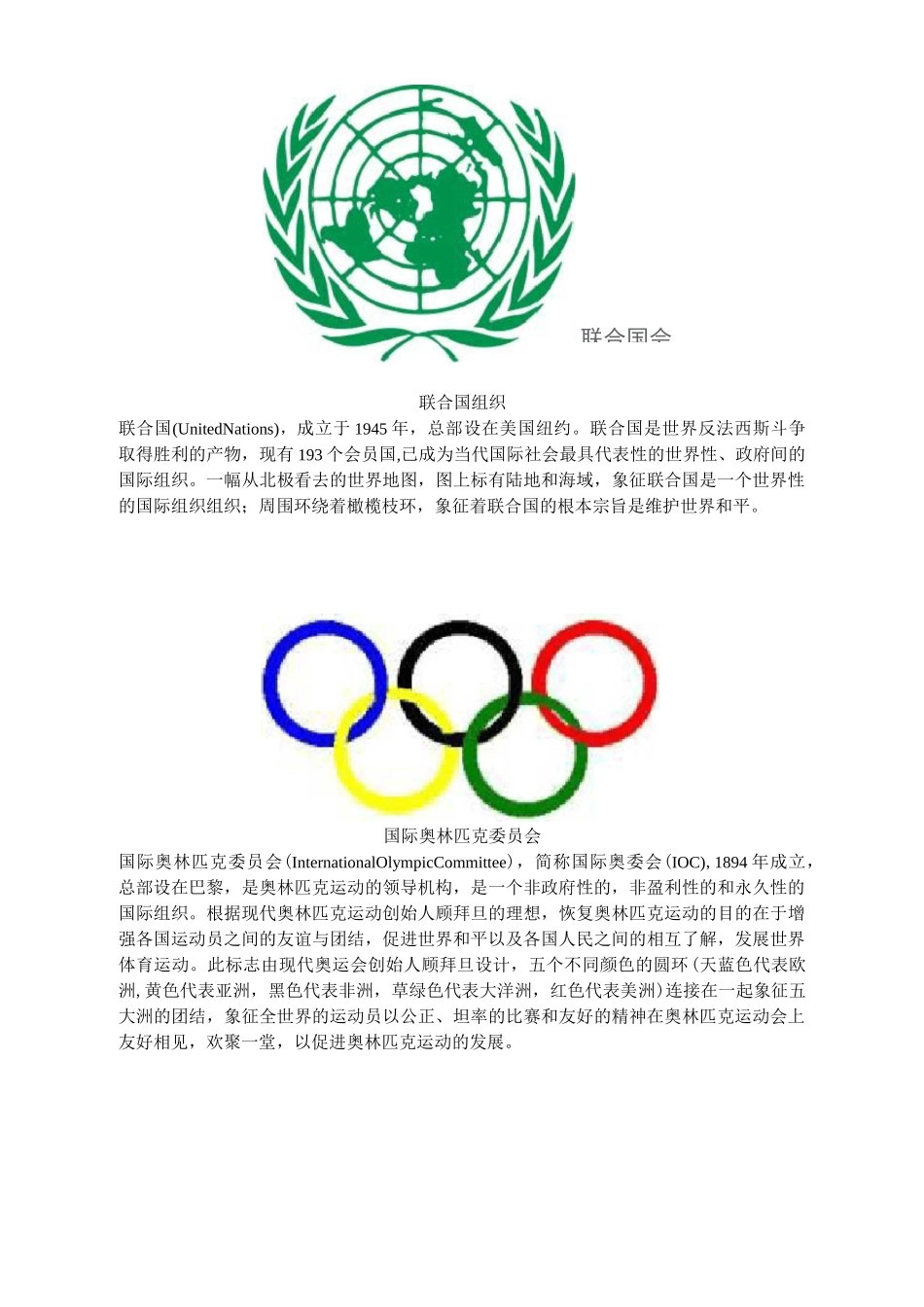 国际组织的标志.._第3页