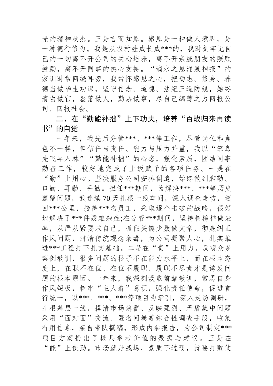 集团公司个人年终述职报告_第2页