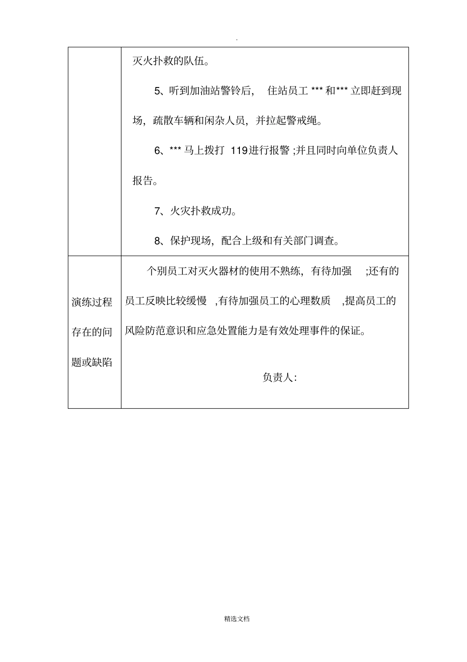 加油站油品泄漏、灭火应急预案演练记录_第2页