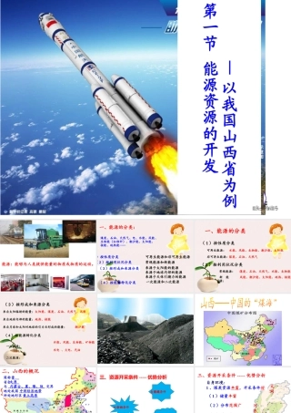 能源资源的开发——以我国山西省为例第一课时