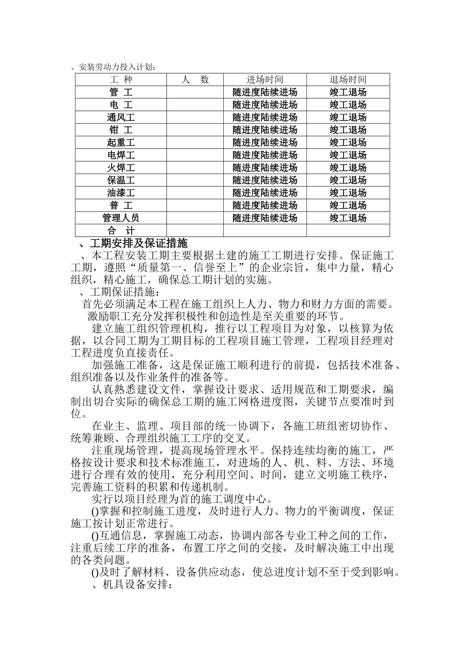 一鼎大厦安装工程施工组织设计(DOC48页)_第2页