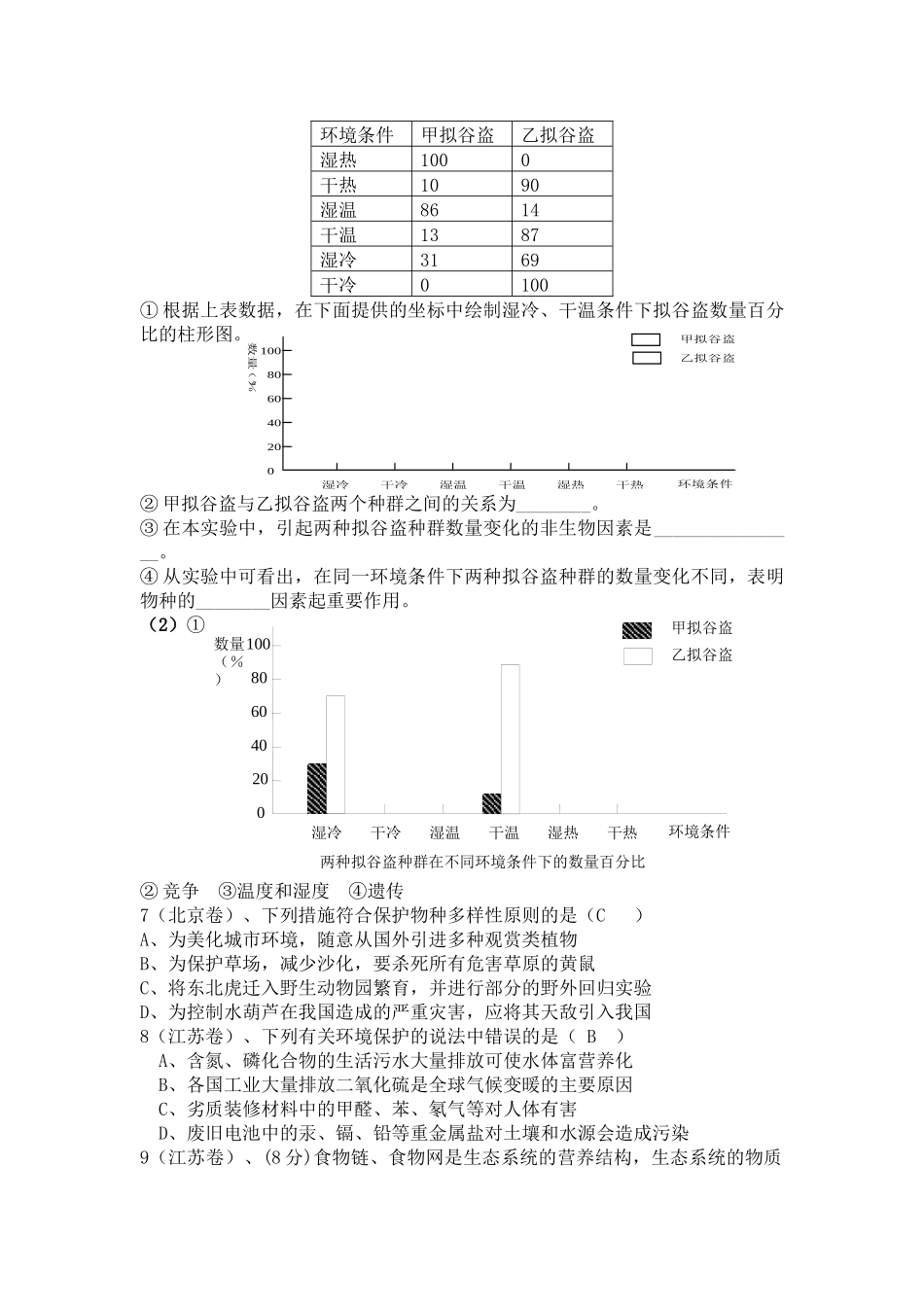 “生物与环境”复习构想_第2页