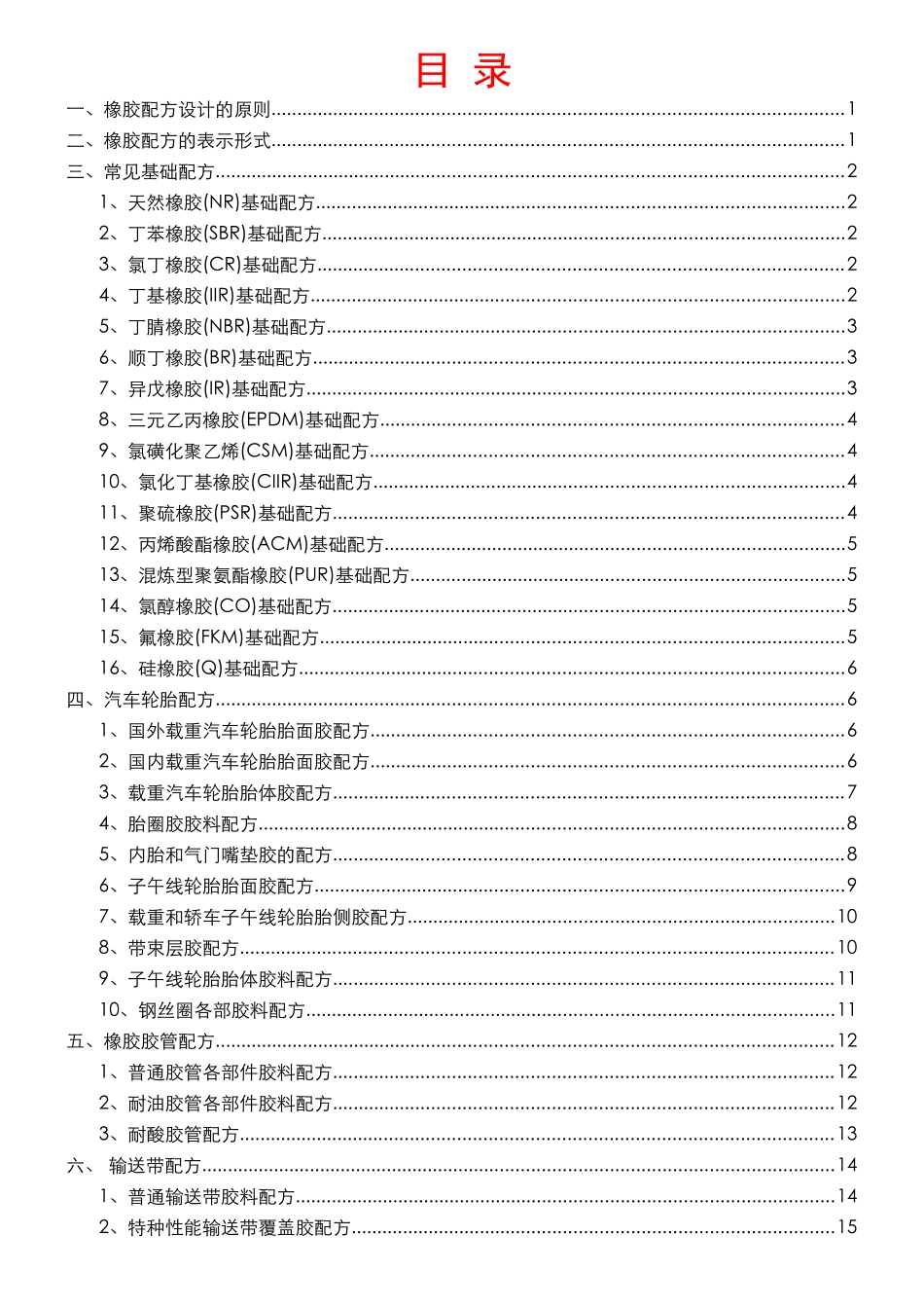 橡胶配方大全9687374979_第1页