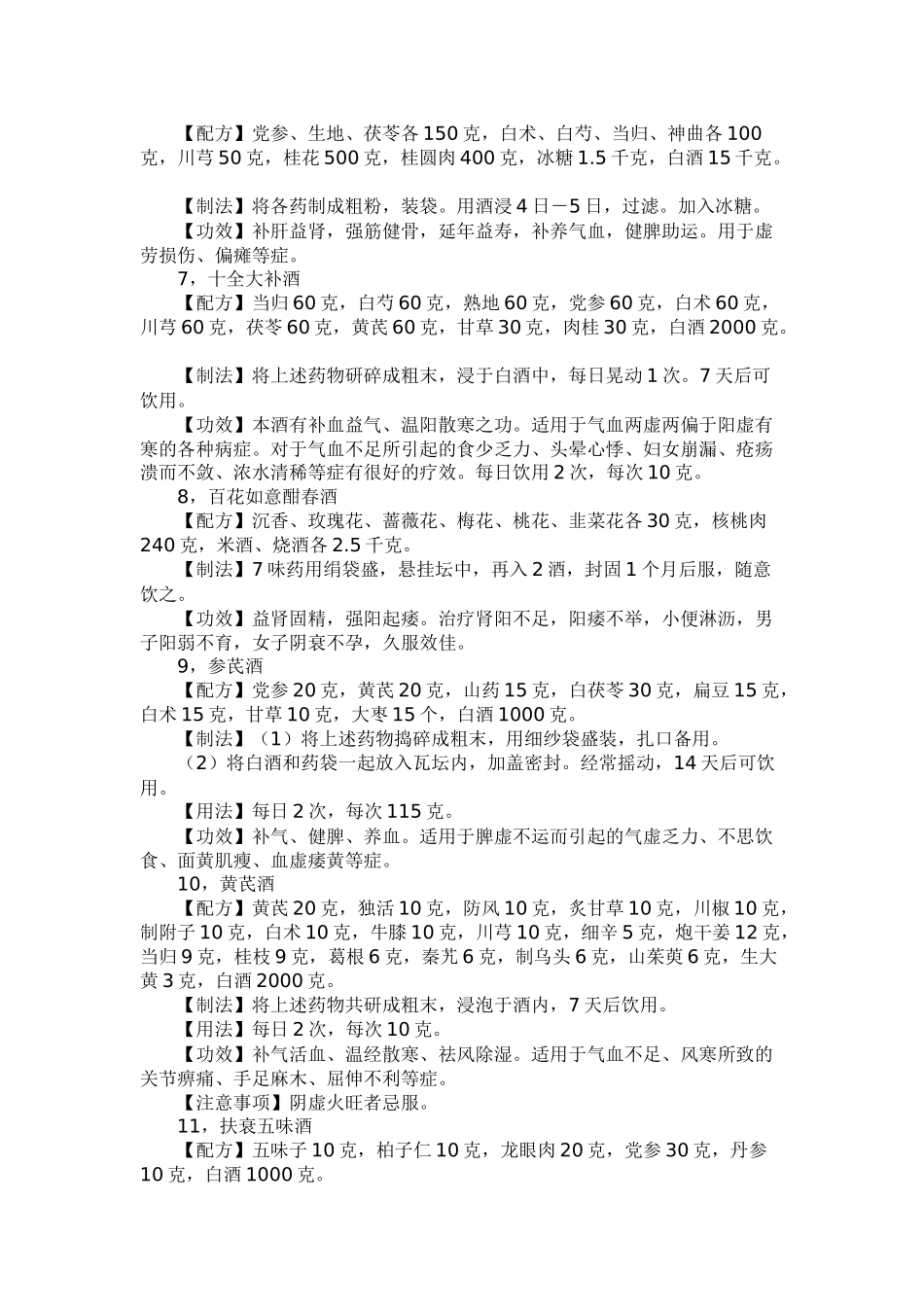 药酒 配方 大全_第2页