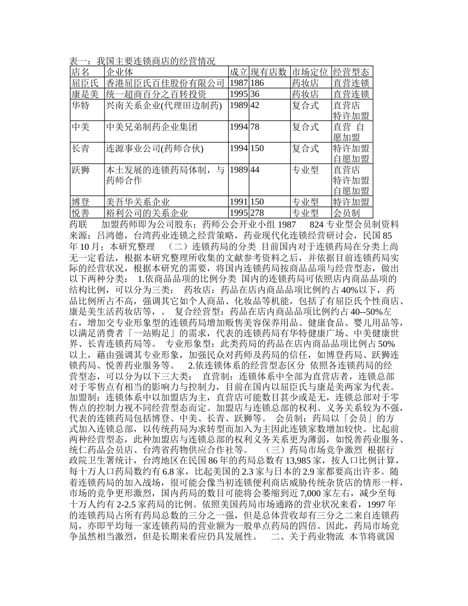 连锁药局对药业物流的影响_第2页