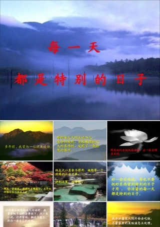 PPT：特别的日子