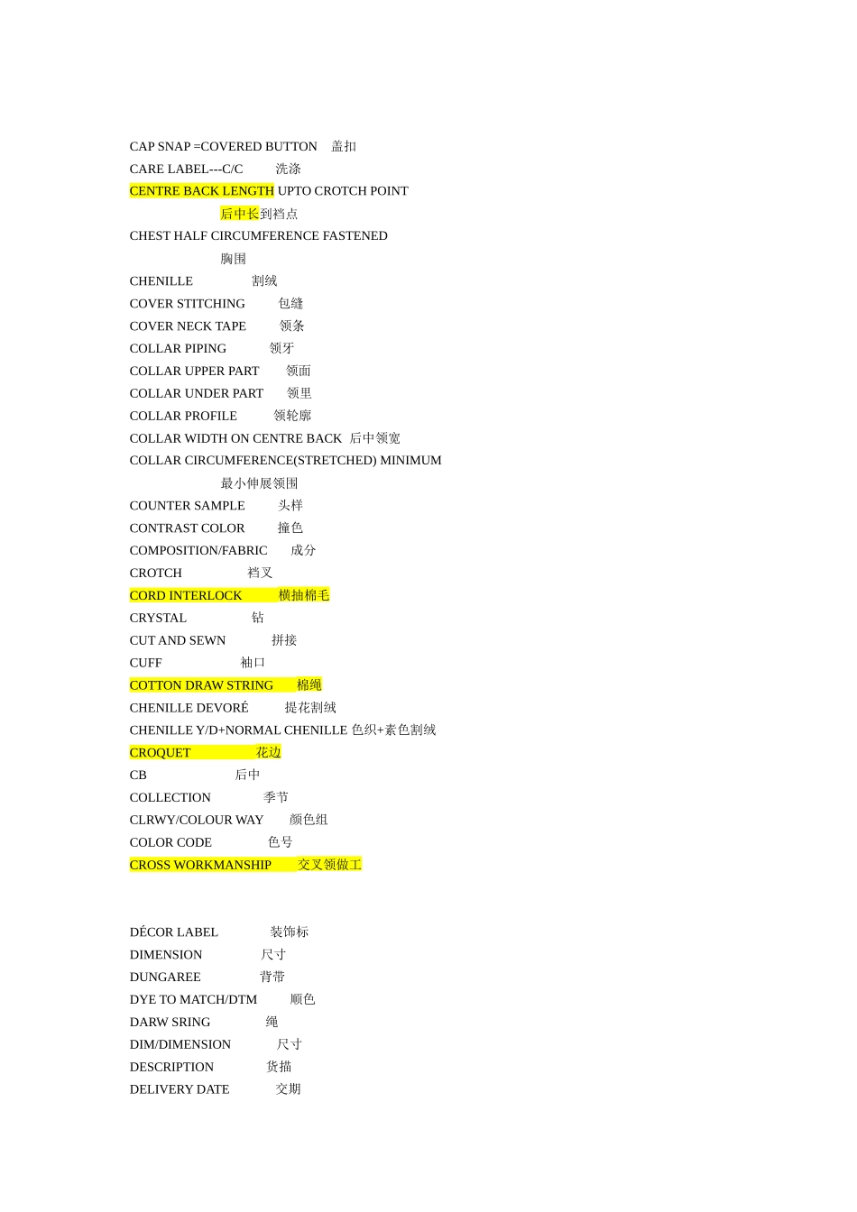 服装工艺单翻译_第2页
