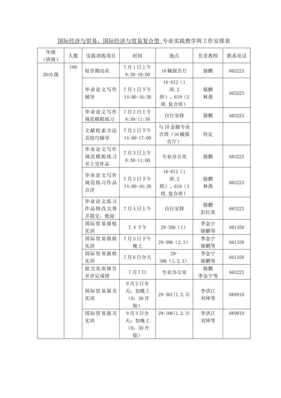 XXXX行知学院实践教学周工作安排表(印刷版)_第3页