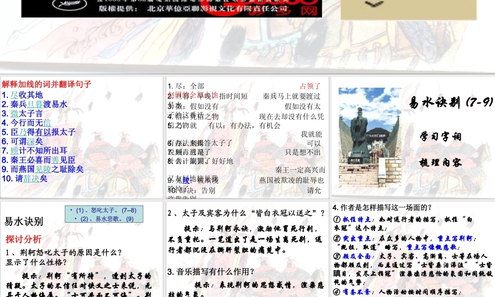 课件制作：荆轲刺秦王