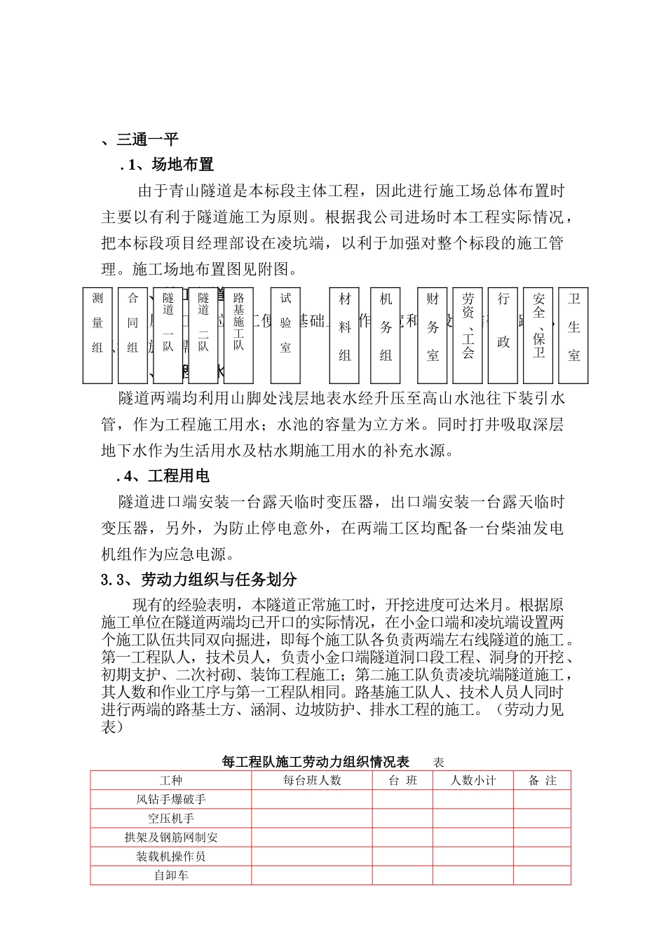 青山隧道施工组织设计(DOC64页)_第3页