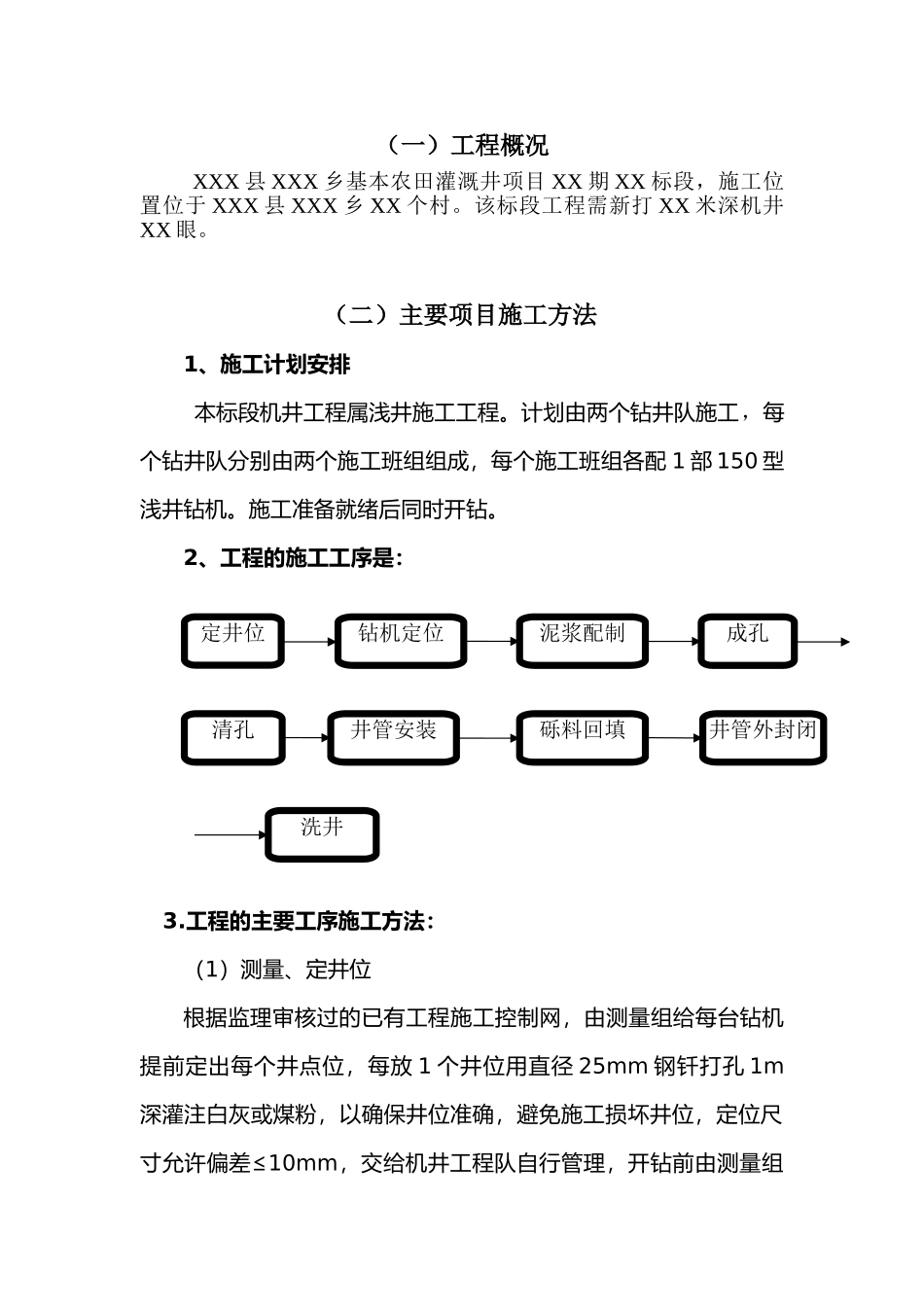 通用农村机井工程施工组织设计部分(DOC67页)_第2页