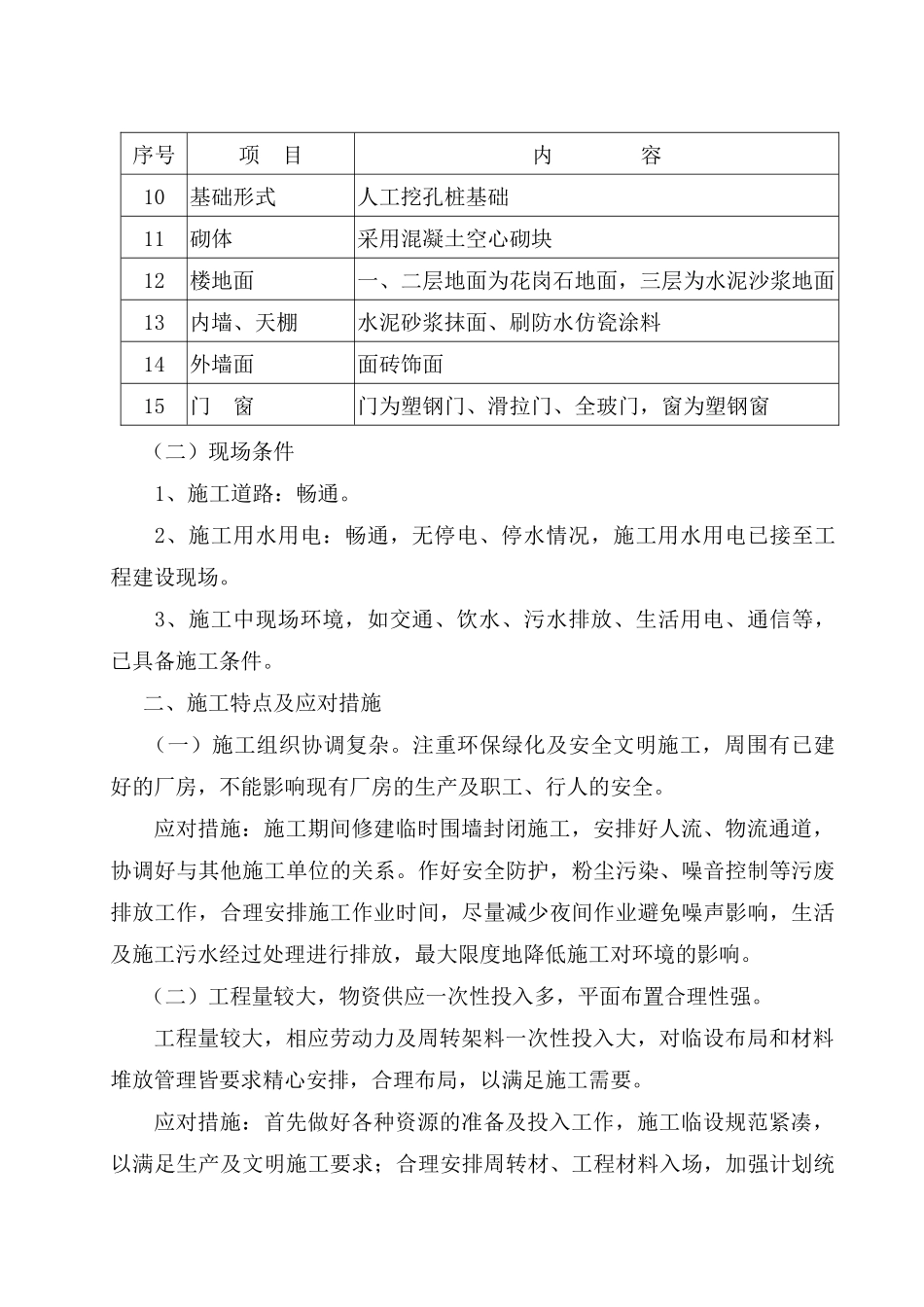 某饮料公司新建热灌装厂房工程施工组织设计_第3页