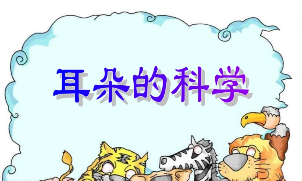 小学科学耳朵的构造