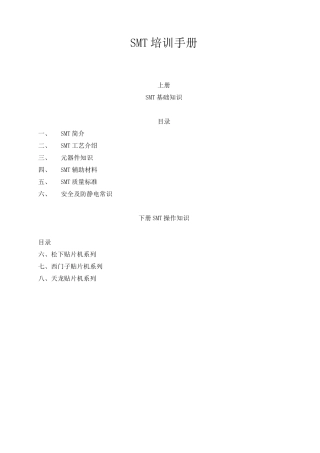 SMT+培训手册