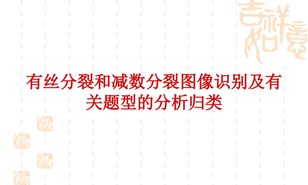 减数分裂和有丝分裂区别