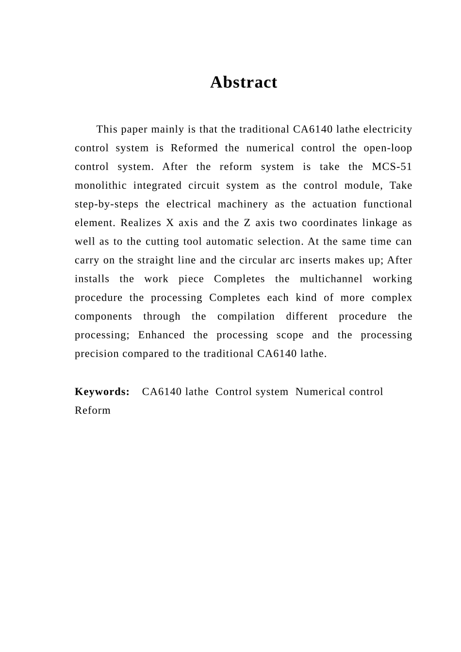 CA6140车床数控控制系统改造设计方案_第2页