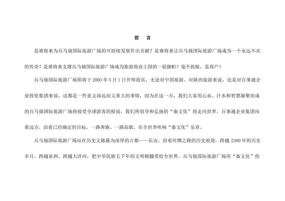 兵马俑国际旅游广场招商执行策略(doc 41页)_第3页