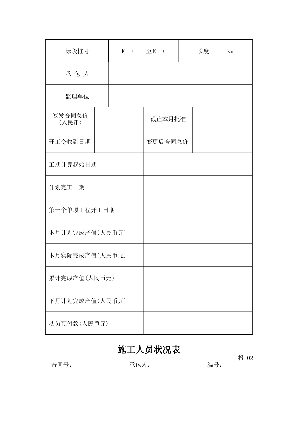 监理表格(工程师月度报表)_第3页