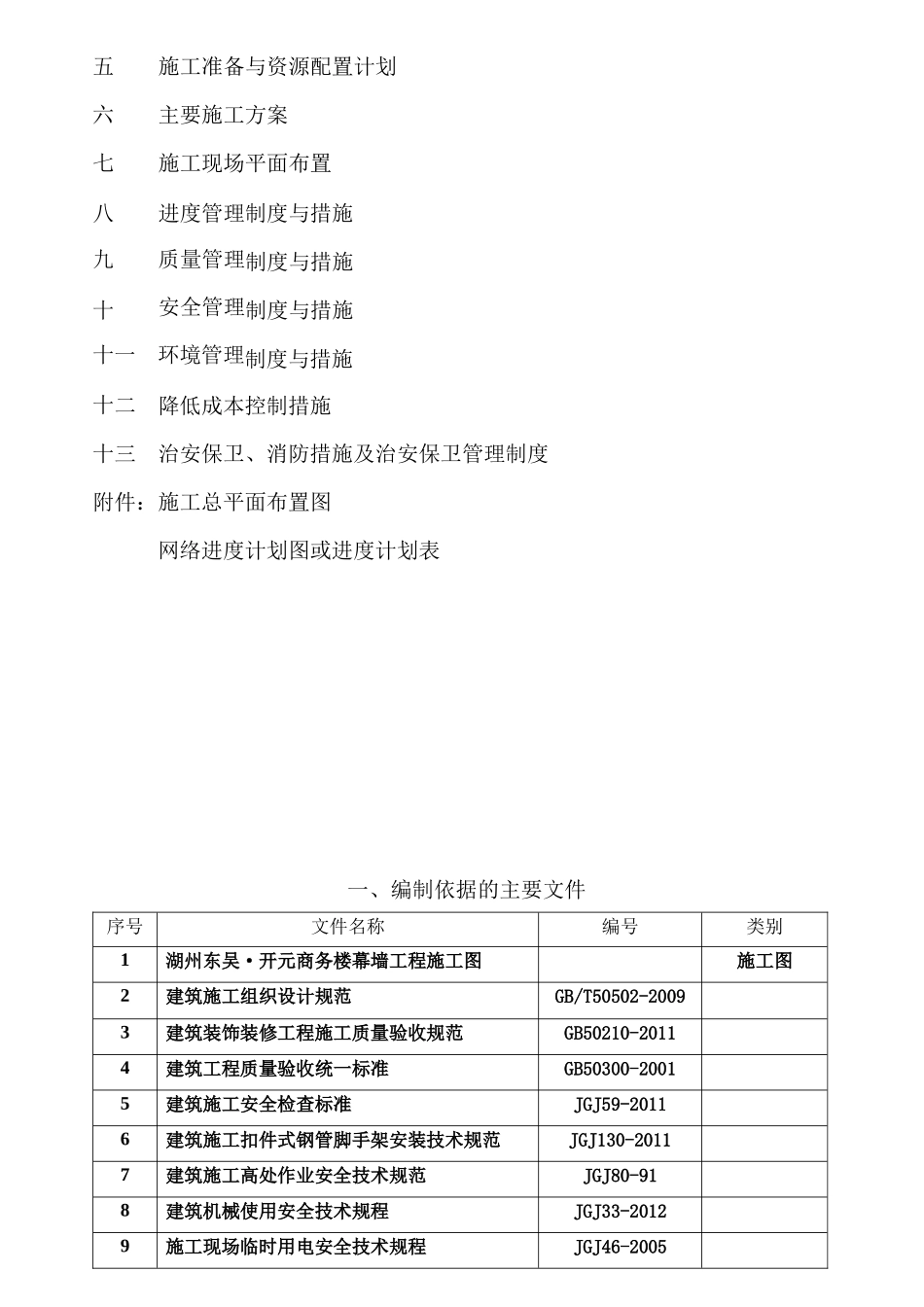 某商务楼幕墙工程施工组织设计_第3页