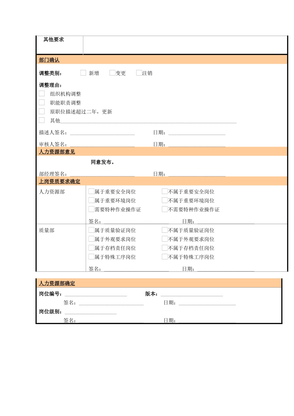 某大型电子公司制造部修理工职位说明书_第2页