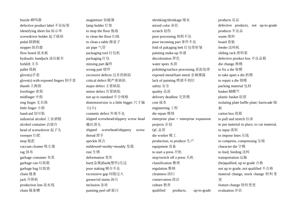 英文版机械专业术语(全)_第2页
