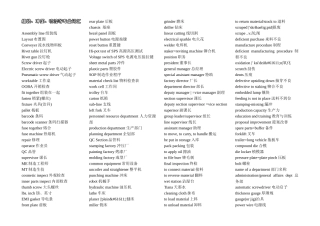 英文版机械专业术语(全)