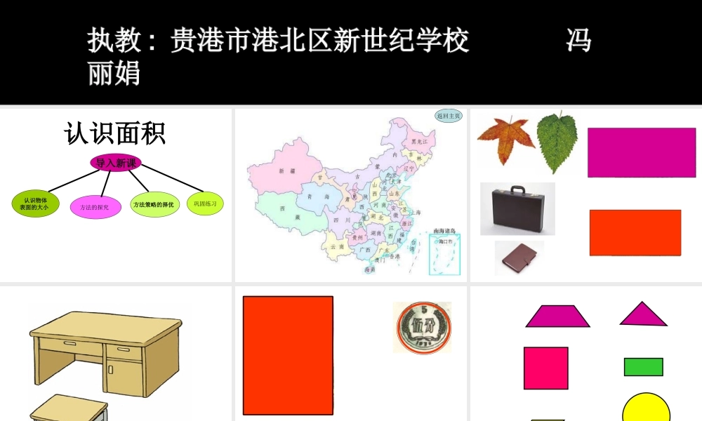 《认识面积》课件（北师大版三年级下册数学课件）