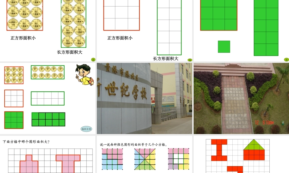 《认识面积》课件（北师大版三年级下册数学课件）