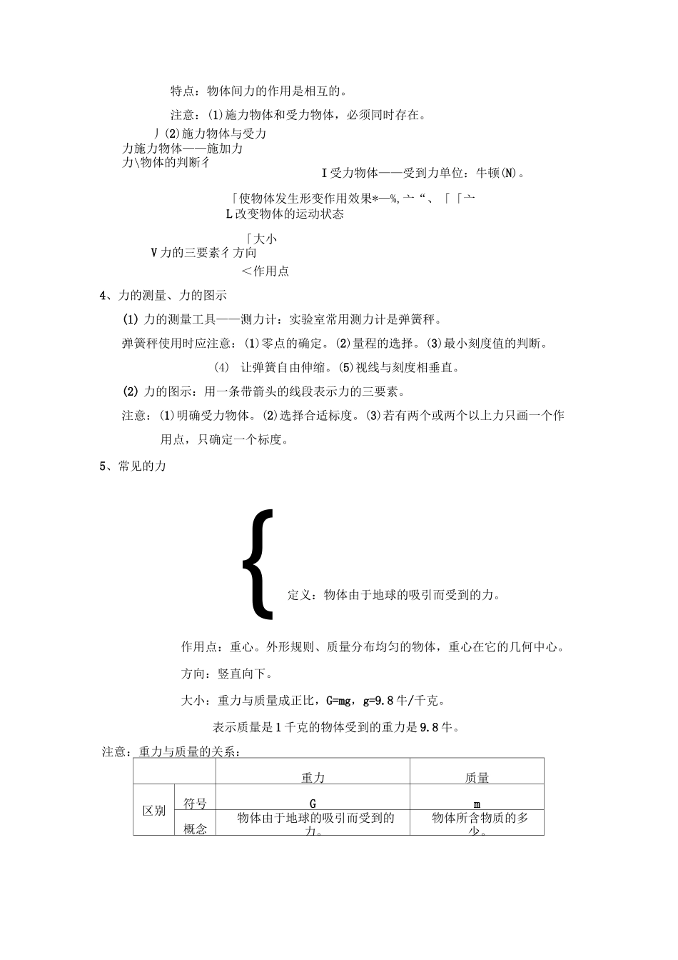 初中科学知识点归纳：物理部分_第3页