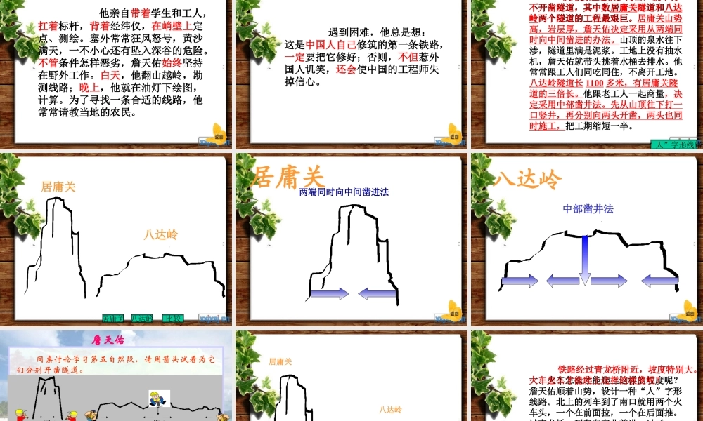 六年级语文上册《詹天佑》PPT课件