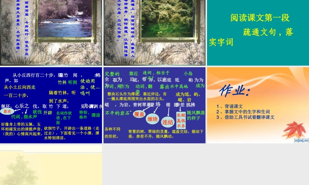 小石潭记课件