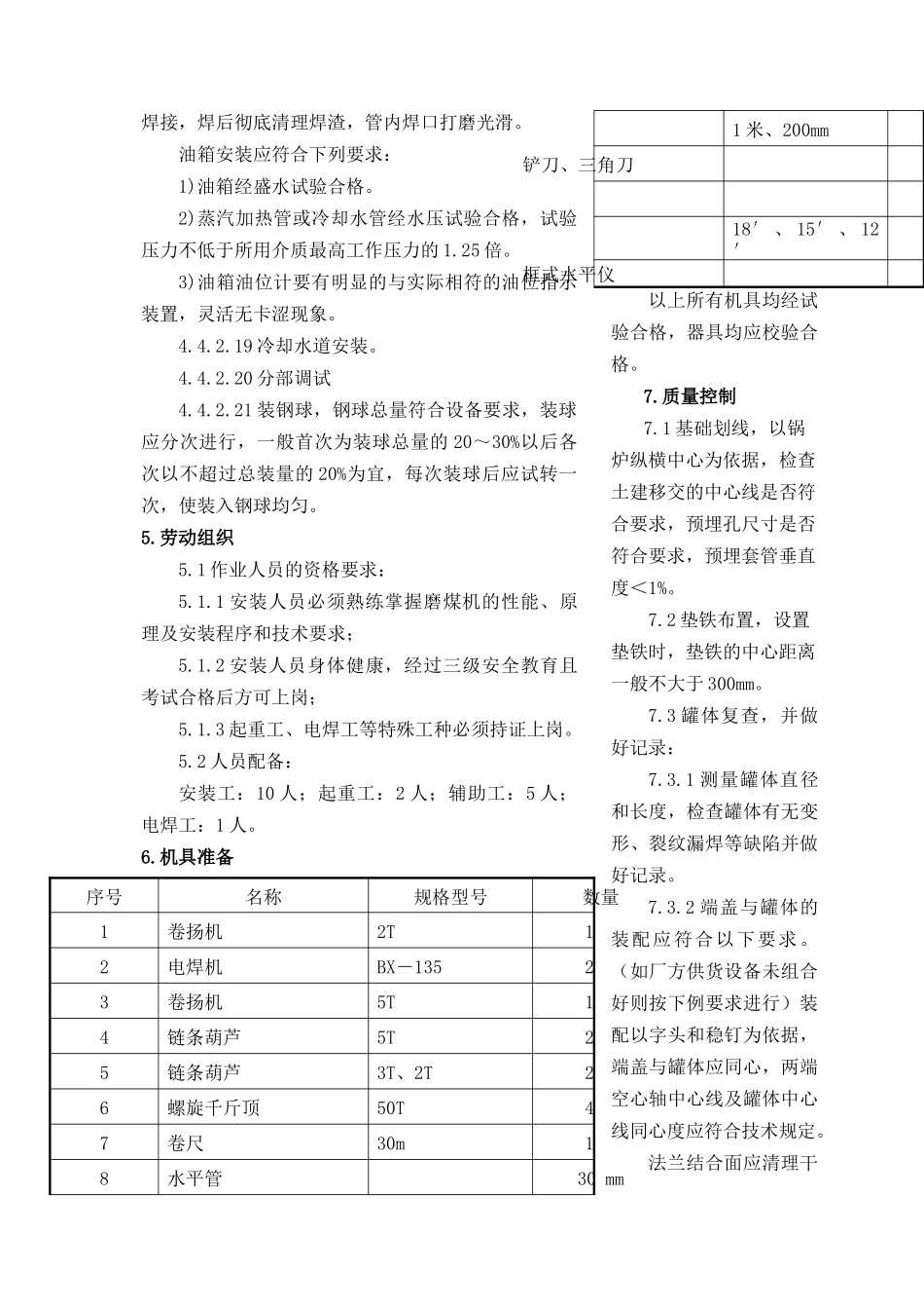 MG-250320型筒式钢球磨煤机施工工法文档下载-MG_第3页