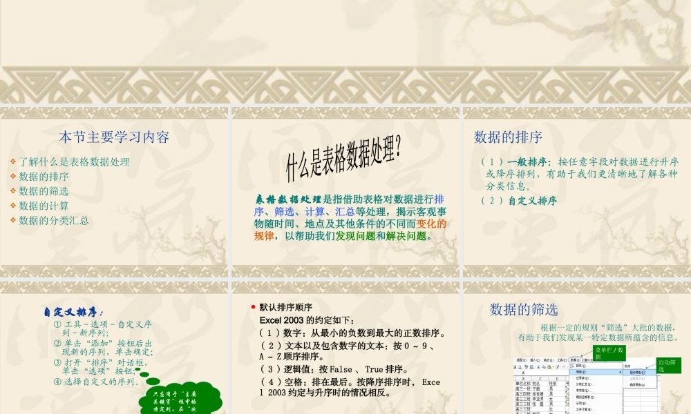 表格数据的处理(成品)