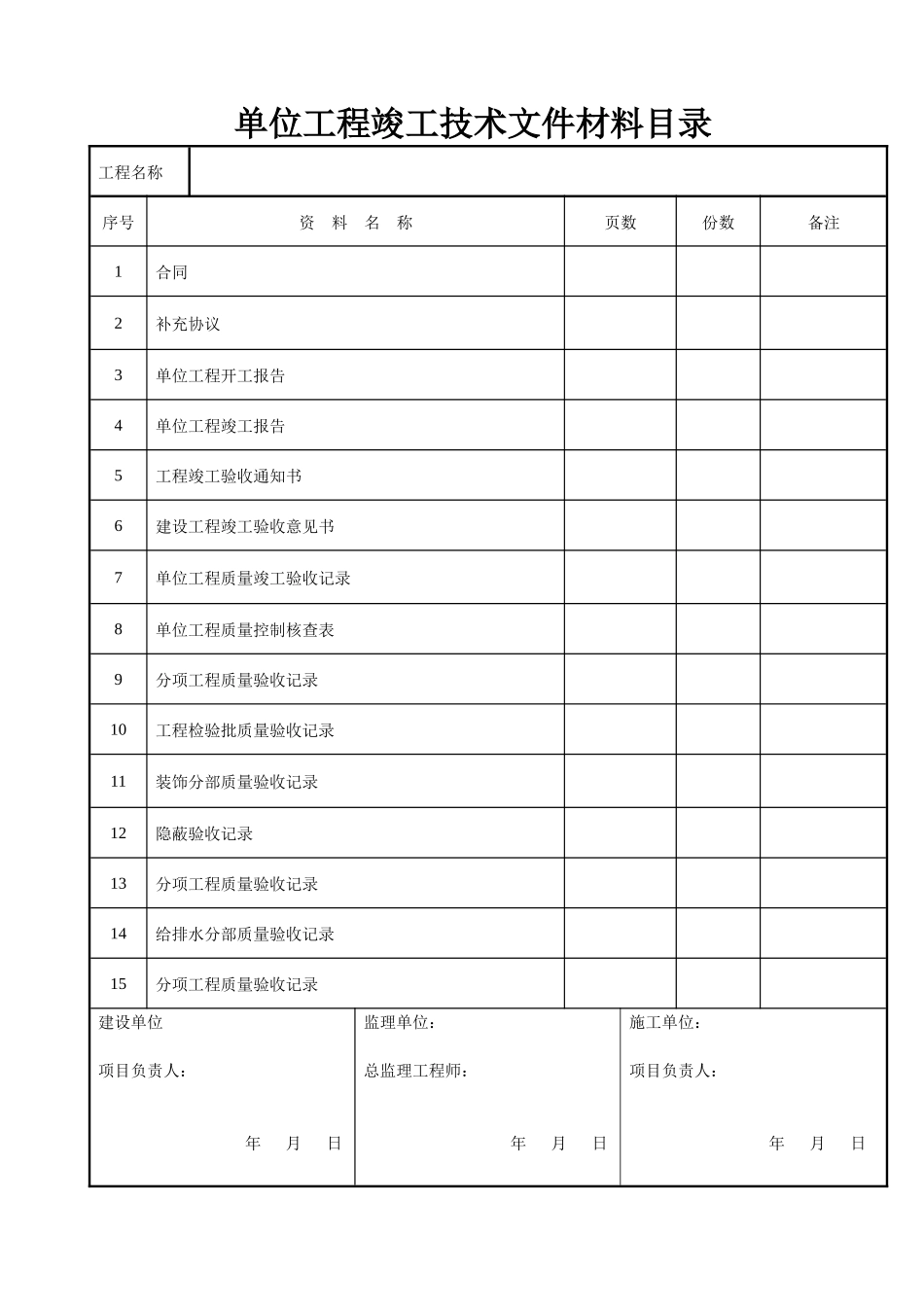 装饰装修工程验收资料表格_第2页
