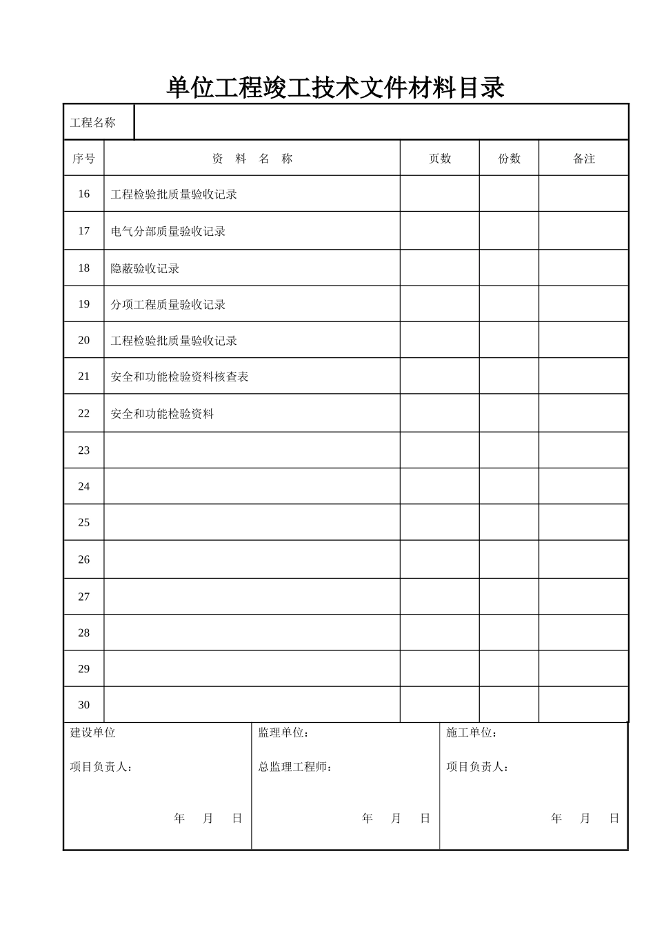 装饰装修工程验收资料表格_第3页