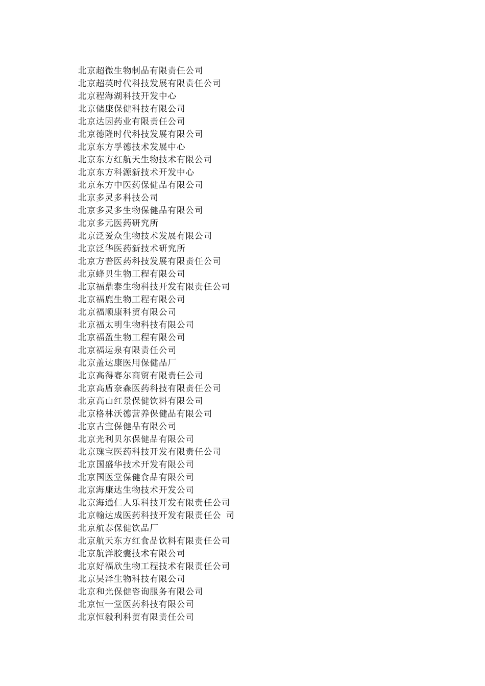 保健食品生产企业大全_第2页