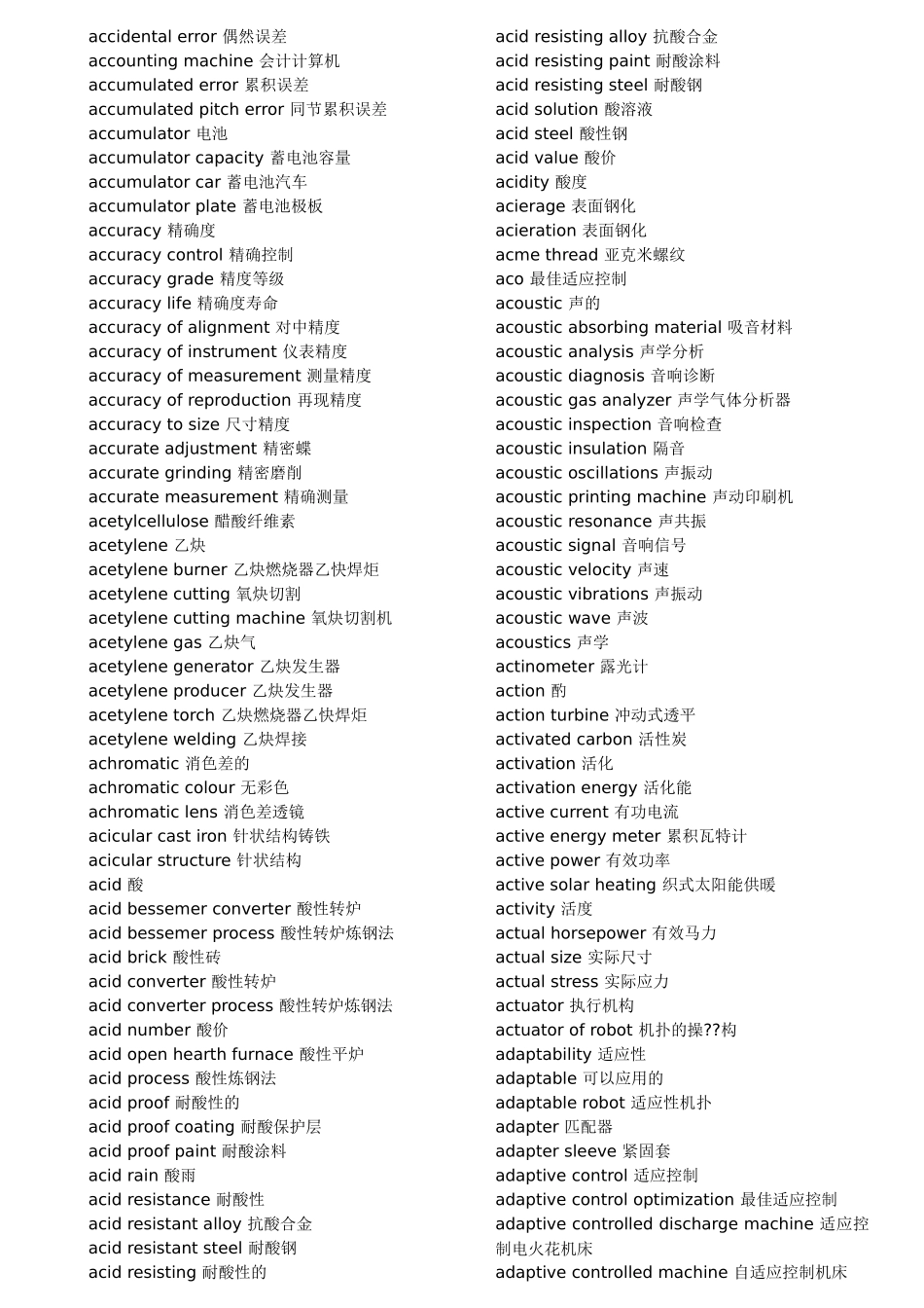 专业机械中英文对查表_第2页